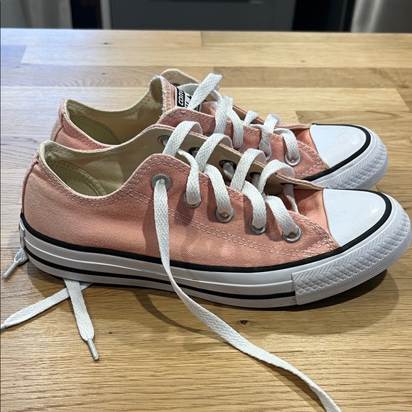 Converse Women's Light Pink Canvas Sneakers - Picture 2 of 5